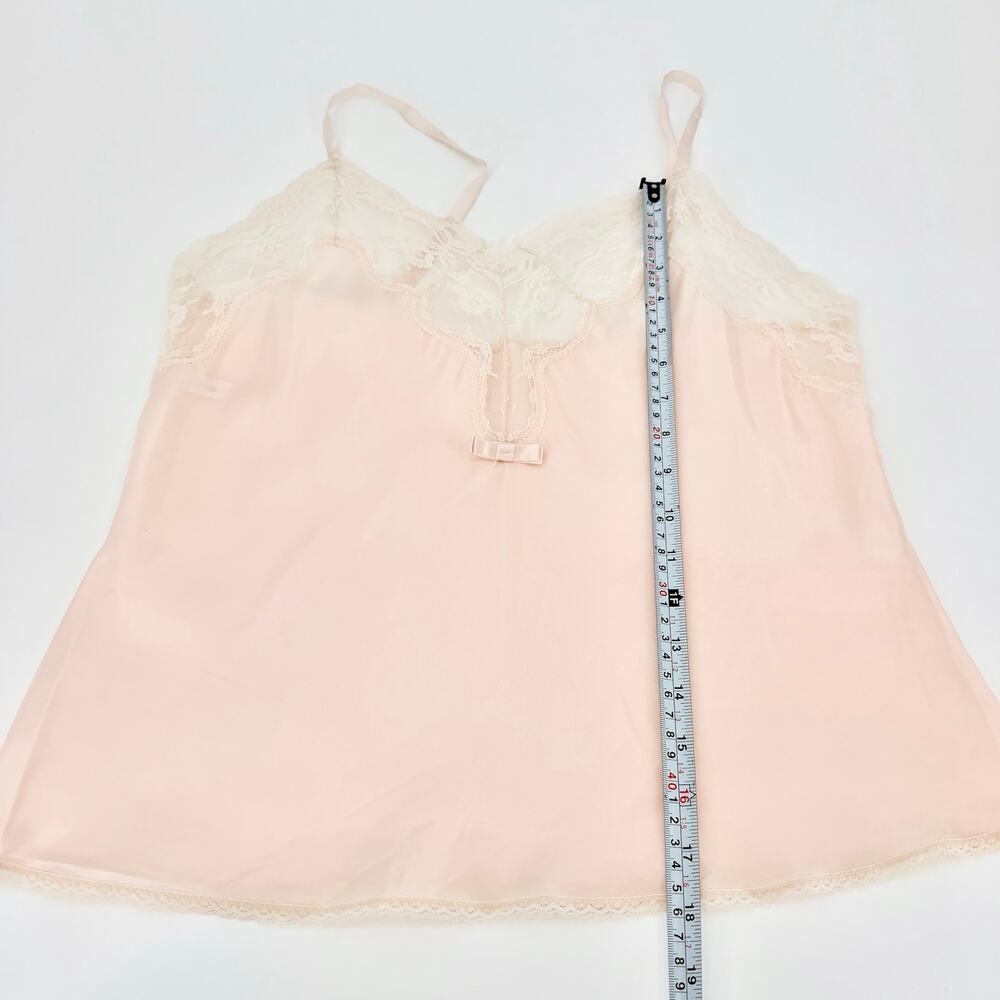 Vtg Barbizon Pink Lace Camisole Satin Lingerie Top Coquette Romantic Balletcore - Picture 11 of 16